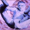 Paolo Consorti, Big baby, 2000, tecnica mista su tela, 40 x 40 cm 