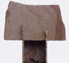 Igino Panzino, Domestic flight, 2000, granito, acciaio, campanacci, h 260 x 200 cm 