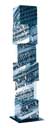 Nanni Balestrini, High and Hell, 2001, clichés di magnesio, 300 x 70 x 70 cm
