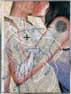 Arnold M. Dall’O, L’Amore degli animali, 2002, fotografia, pittura, serigrafia, carta da parati, 120,5 x 91 cm (courtesy Sergio Tossi Arte Contemporanea, Firenze)