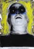 Mario Pischedda, La propria identità scoperta nell’isolamento, 2002, acrilico, vetro e diodi luminosi su fotografia digitale, 25,5 x 38 cm